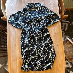 BB Dakota Black Botanical Dress